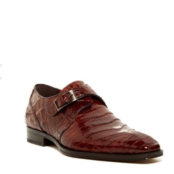 mezlan gables genuine crocodile monk strap shoe